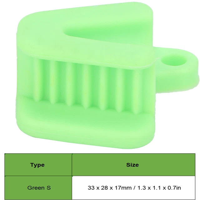(Green S)Mouth Props Silicone Dental Orthodontic Bite Blocks Cheek Retract ZOK