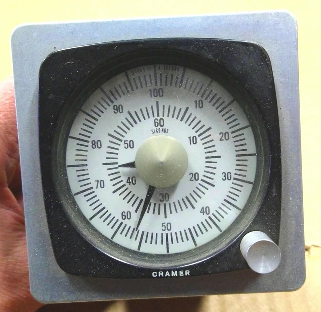 VINTAGE 115V CRAMER Timer 60 Seconds 1/100 of a second 691E 691EB600