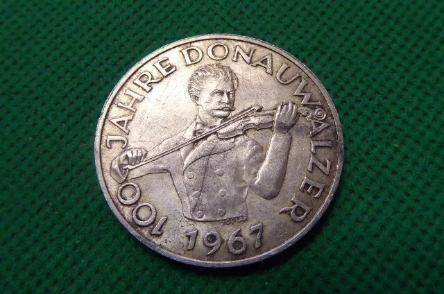 Austria , Silver 50 Schilling , 1967  (R800)