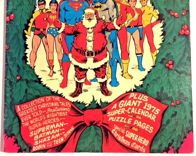 DC Comics~CHRISTMAS WITH THE SUPER-HEROES~1975~Limited Collectors Edition~ FN+ 3