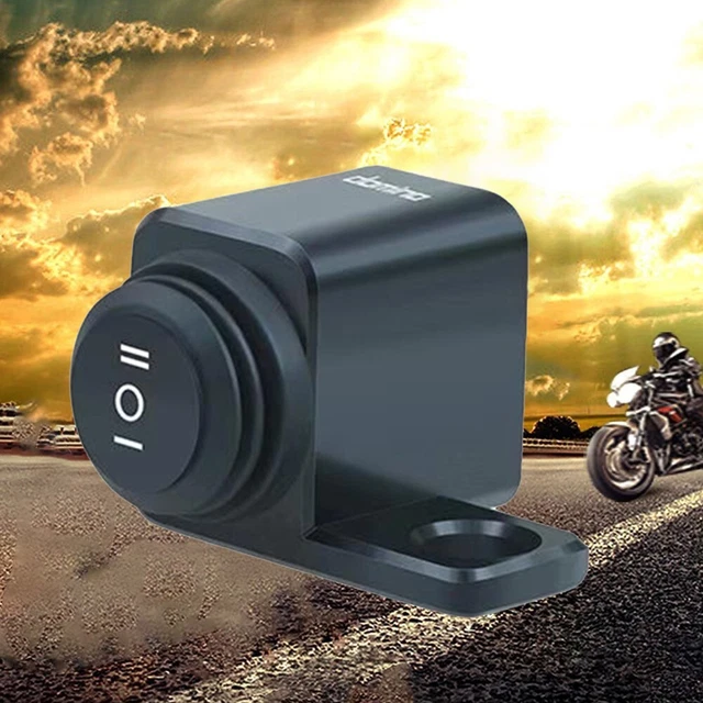12V ON OFF ON Button Switch for For motorcycle Handlebar Mount Fog Lights