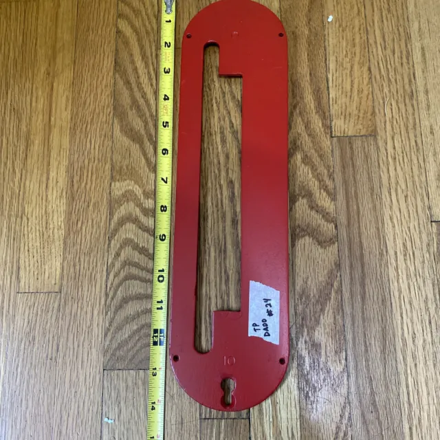 Craftsman 113 Belt Table Saw Throat Plate Dado Blade Insert  14”x3 3/4”  #24