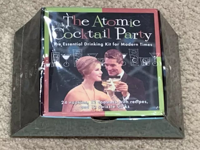 (SEALED) Retro Cocktail Party Kit “The Atomic Cocktail Party” - FREE SHIPPING
