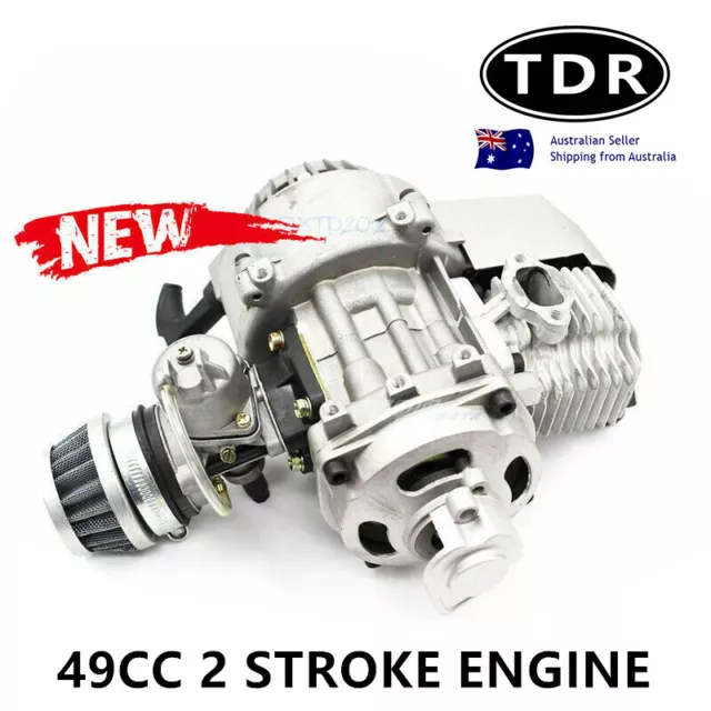 49cc 2 Stroke Pull Start Engine Motor Mini Pocket PIT Dirt Quad Bike ATV kids AU