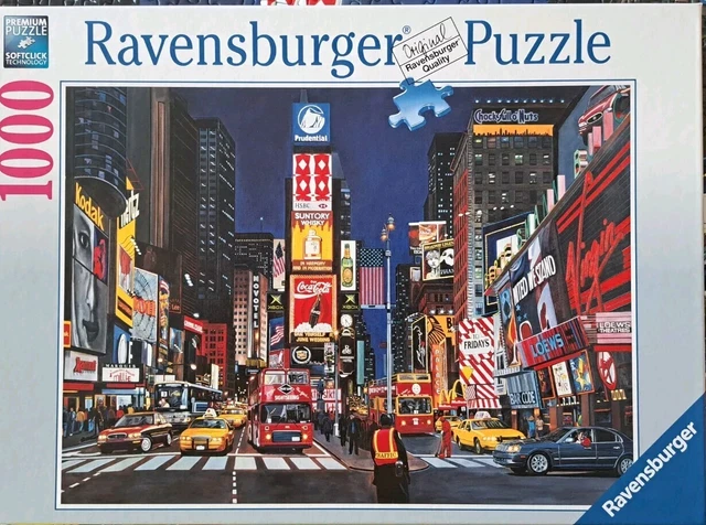 RAVENSBURGER 1000 TEILE Puzzle "Times Square New York" Top Neu Original ...