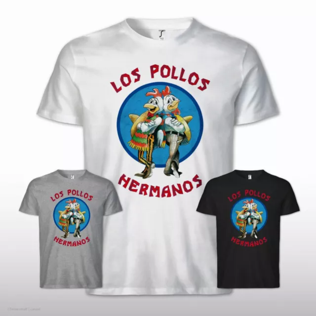 Los Pollos Heisenberg Hermanos Walter Gustavo White Breaking Hank Bad Fan Shirt