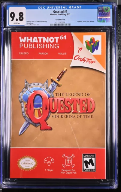 Quested #4 (02/2023) - Legend of Zelda Ocarina of Time Homage CGC 9.8 - WhatNot