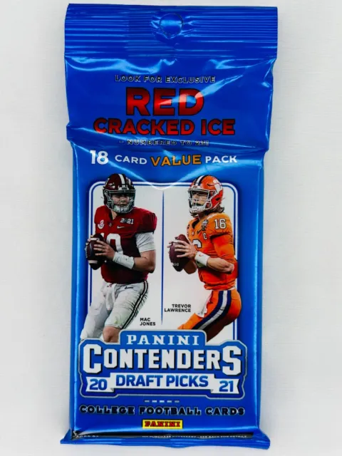 2021 Panini Contenders Draft Picks College Football 18 Card Value Fat Pack Cello