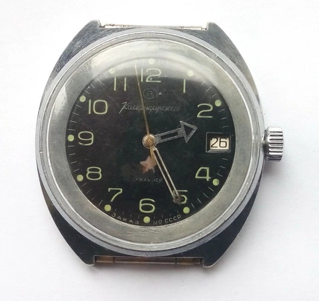 Montre Mécanique Vintage Vostok URSS 1970 - Calibre 2614, 17 Rubis - Révisée 2024 - Cuir Marron