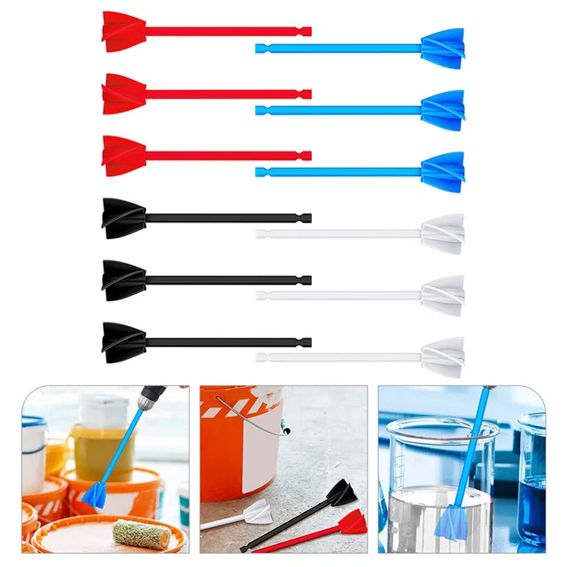 12pcs Paint Stirrer Drill Mixer Attachment Epoxy Mixer Resin Mixer Tools