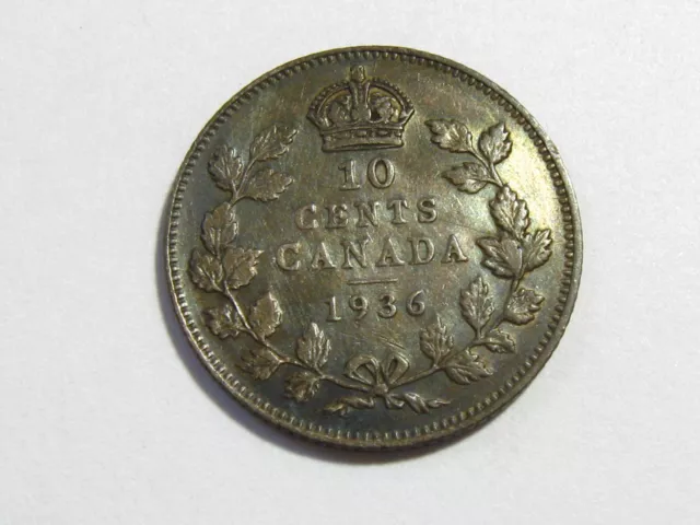 1936 Canada 10 Ten Cents Dime - #6356-59