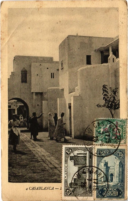 CPA AK MAROC CASABLANCA - One Rue (92965)