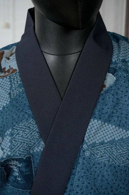 Dear Vanilla Japanese Juban Undergown Men's Kimono Authentic Vintage Japan Mint 3