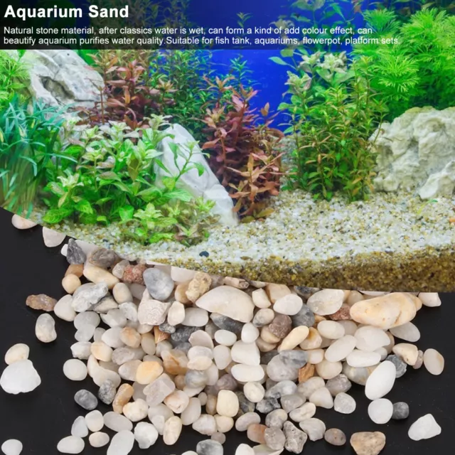 New Natural Sand Stone Gravel Landscaping Décoration Pour Fish Tank Aquarium Qcs 2
