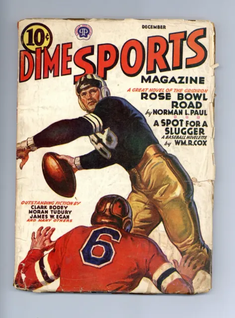Dime Sports Magazine Pulp Dec 1940 Vol. 10 #4 GD
