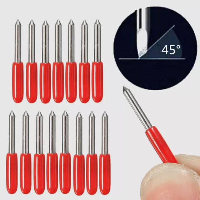 Replacement 15pcs Roland Blades 45° Cutting Plotter Carbide for Roland Cutter