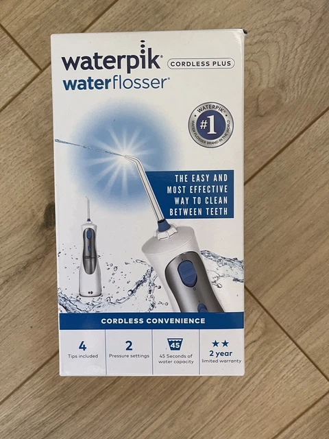 Flosser de agua inalámbrico Waterpik Plus WP-450UK (nuevo)