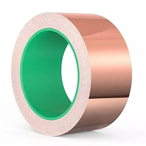 20m x 50mm Feuille de Cuivre Bande Ruban EMI Blindage Ruban Adhésif Ruban Ant...
