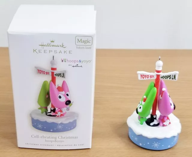 Hallmark Keepsake Ornament Hoops and Yoyo Cell-Ebrating Christmas Magic Sounds