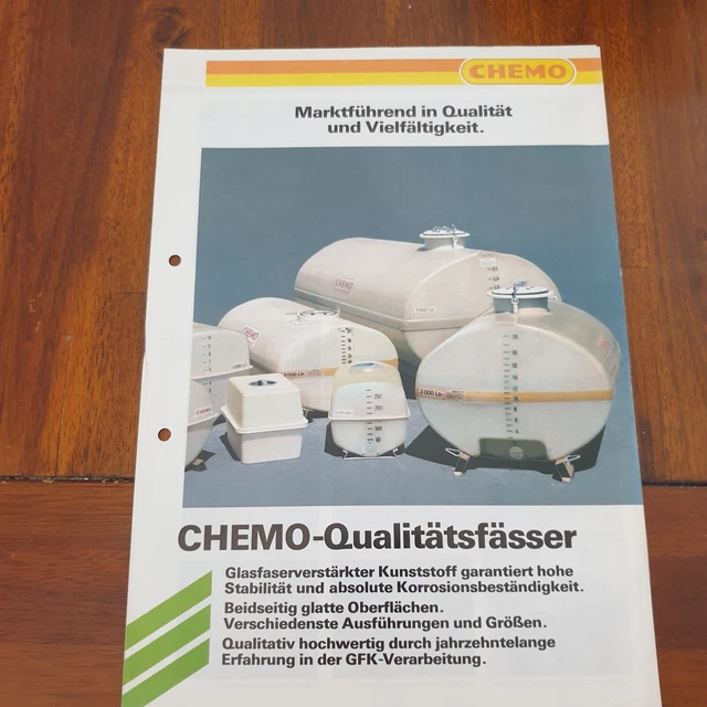 CHEMO Qualitätsfässer Schlepper Traktor Prospekt Landmaschine i