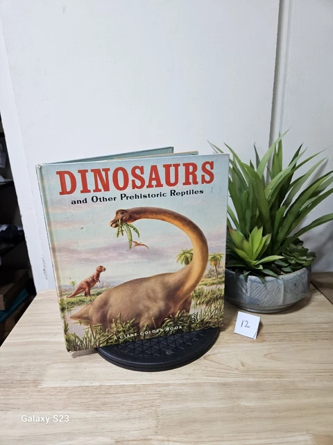 GIANT GOLDEN BOOK - Dinosaurs and Other Prehistoric Reptiles 1975