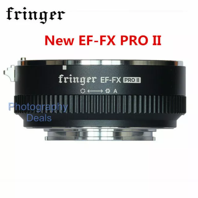 Fringer EF-FX2 PRO II AF Adapter For EF Lens To For Fujifilm Fuji X X-T4 X-T30
