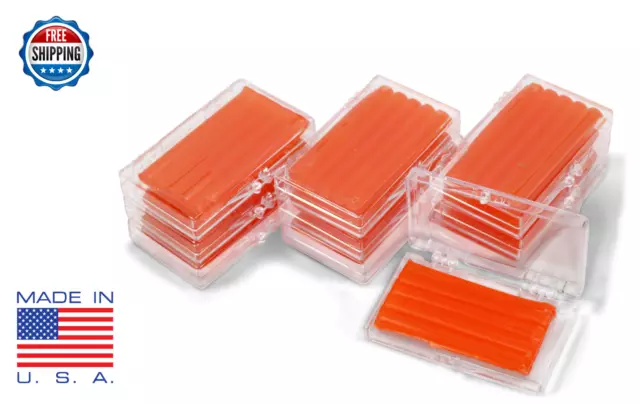 10 Pack Orthodontic WAX For BRACES Irritation - ORANGE SCENTED -Dental Relief