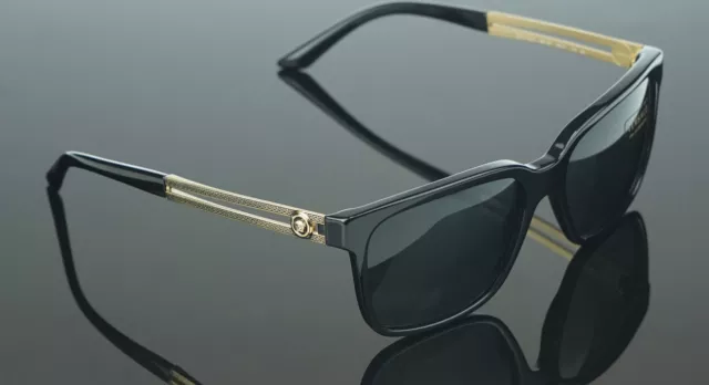 CLASSY NEW Genuine VERSACE Rock Icons Vani Black Gold Sunglasses VE 4307 GB1/87