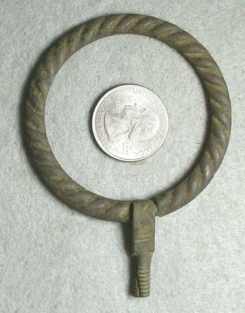 Fancy Antebellum Door Knocker Ring, Found in Central Virginia