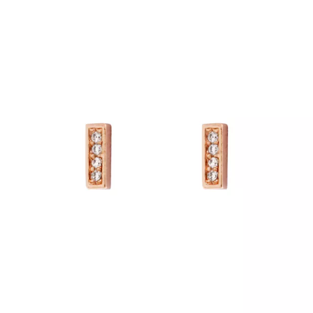 Gorjana Mave Shimmer Mini Rose Gold Studs Earrings 141101902R