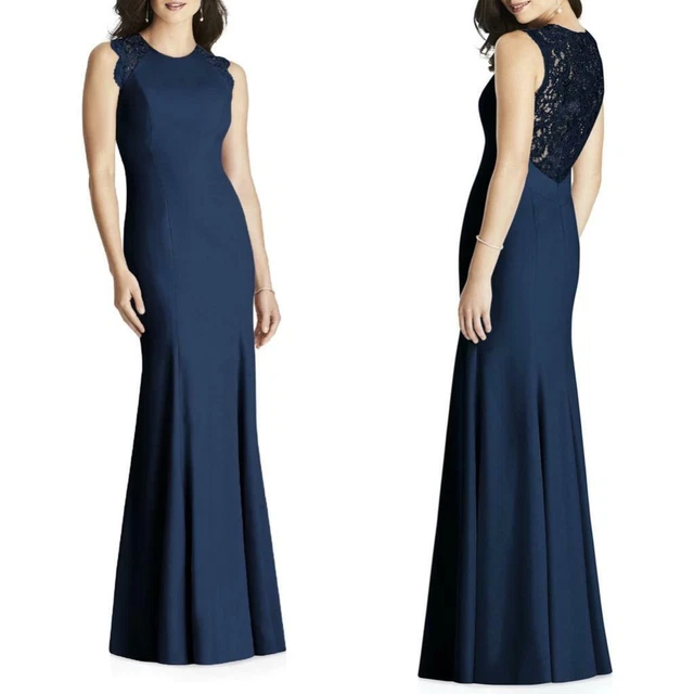 DESSY COLLECTION MIDNIGHT Blue Prom Bridesmaid Strapless Gown