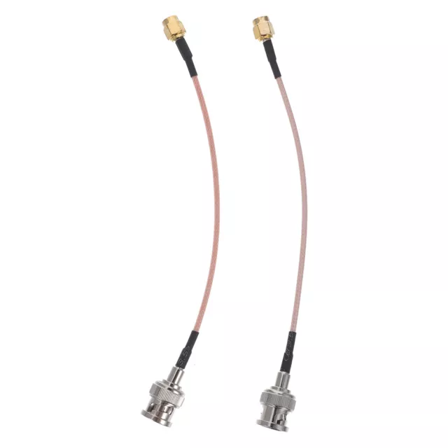 2 PCS Antenna Radio Cable RF Adapter Extension Cord Antennas Coaxial