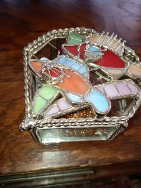 Stunning Mosaic Fish Style Trinket Box