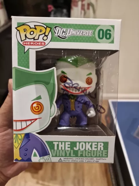 Funko Pop Vinyl The Joker #06 Boxed - Batman DC universe Signed Brian Bolland