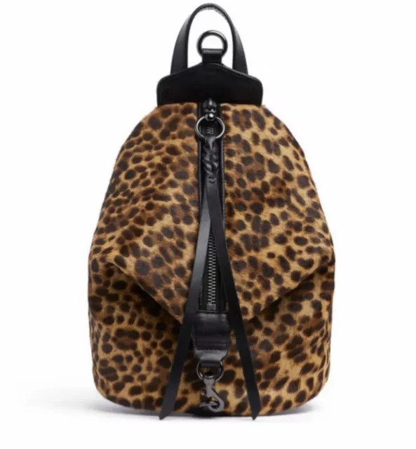 NWT Rebecca Minkoff Julian Mini Genuine Mohair & Leather Backpack
