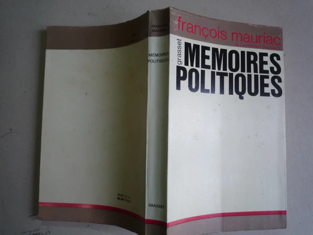 1967 Memoires Politiques De Francois Mauriac Chez Grasset