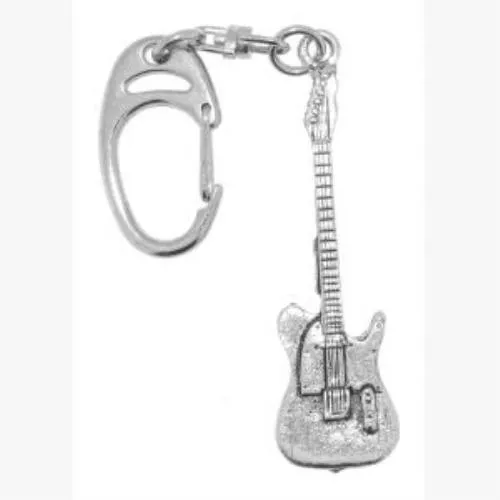 NEW Electric Guitar Solid Handcrafted English Pewter Keyring