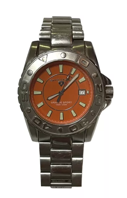 MENS SWISS LEGEND Grande Sport Stainless Steel Wrist Watch With