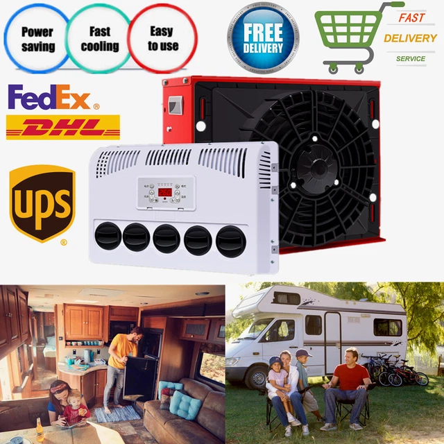 11000 BTU TRUCK Cab Air Conditioner 12V Split AC Fits Semi Trucks Bus