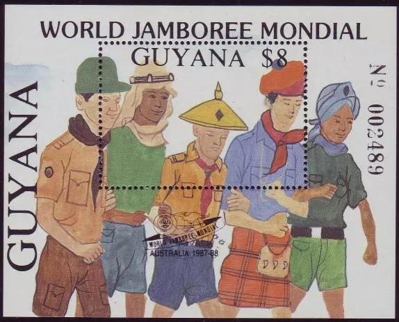 Guyana 1989 Scout Pfadfinder, Mi.2491: Bl.39 MNH