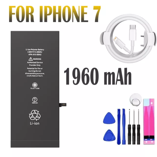 OEM Replacement Internal Battery For iPhone 7  Tools - Cable