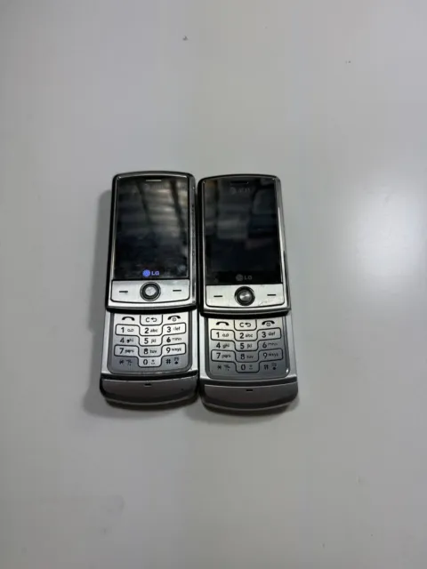 2 LG Shine CU720 - Silver (AT&T) Cellular Phones UNTESTED