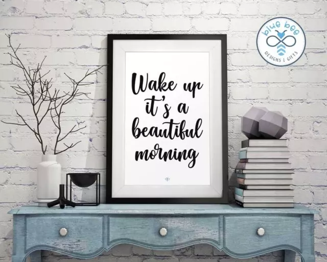 Wake up Boo-Design Poster Print-Song-Lyrics-Boo Radleys A5 Wall Art Home Vintage