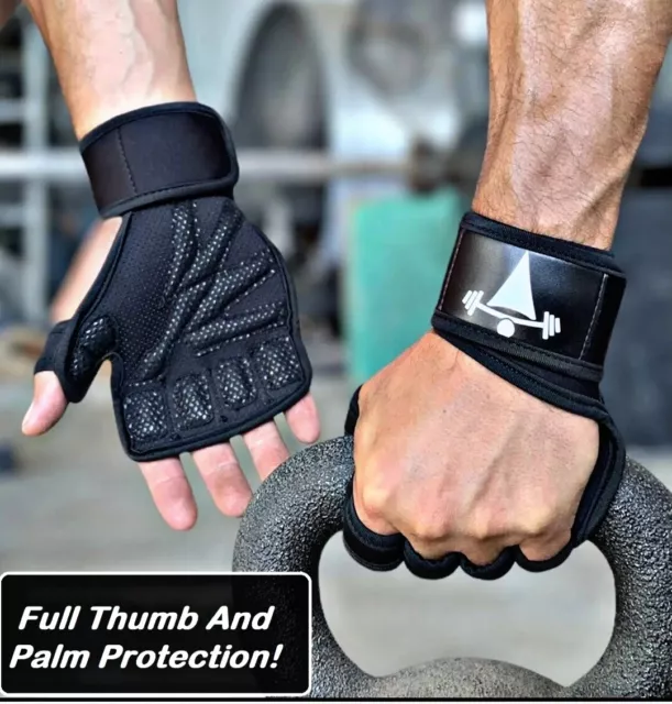 Fitness Gloves Weight Lifting Gym Workout Training Wrist Wrap Strap Men / Women