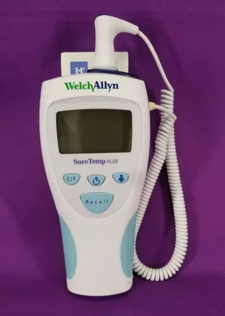 Welch Allyn 692 SureTemp Plus Thermometer with Oral Probe and Box Covers - White