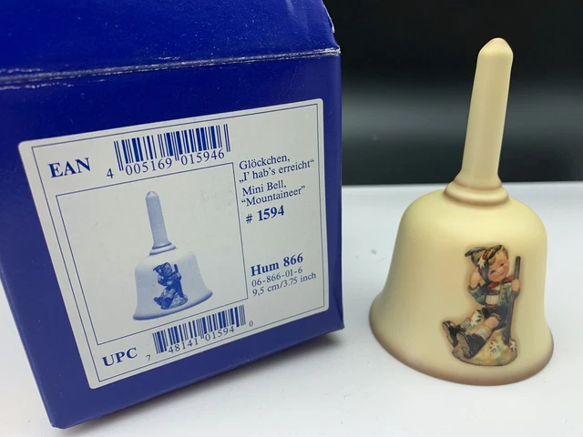 Hummel Figura Hum. 866 Campana de Mesa 9,5 Cm. 1 Wahl Con Ovp. Superior Estado