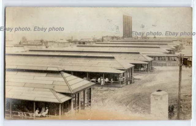 1919 Camp Custer hospital sick ward, Battle Creek, Michigan; photo postcard RPPC