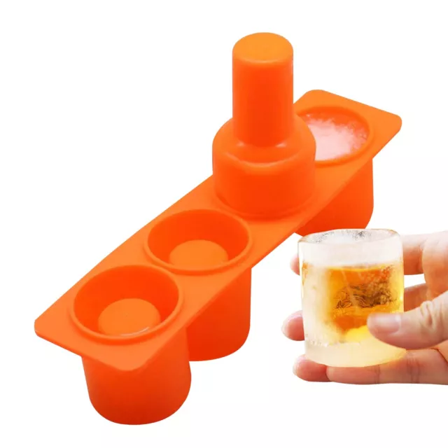 4 Holes Shot Glass Mold Creative Ice Cup Molds DIY Small Flower Pot Ice Mould UK
