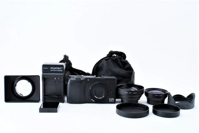 Ricoh GR II Digital Camera Black & GH-1 GT-1 Function Tested Ex++