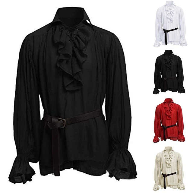 Camicia Medievale Uomo Costume Camicia Medievale Uomo - Costume Rinascimento E Pirata Costume Uomo